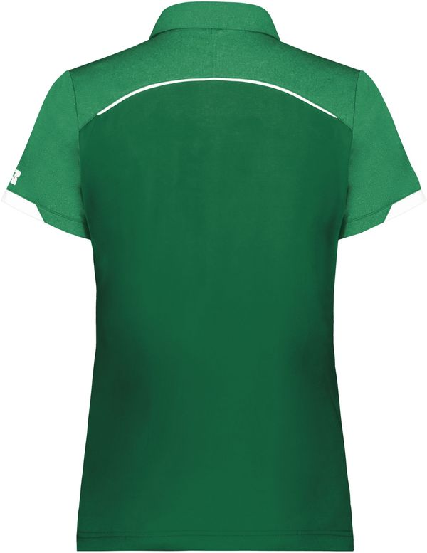 An image of a Custom Russell Athletic Ladies Legend Polo in Kelly!