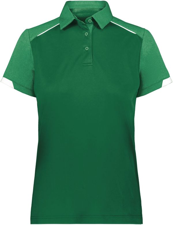 An image of a Custom Russell Athletic Ladies Legend Polo in Kelly!