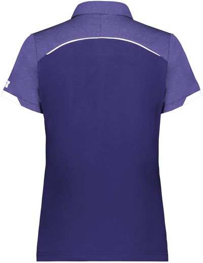 Am image of a Custom Russell Athletic Ladies Legend Polo in Purple!