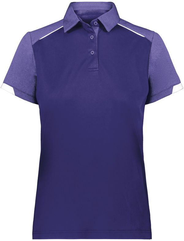 Am image of a Custom Russell Athletic Ladies Legend Polo in Purple!
