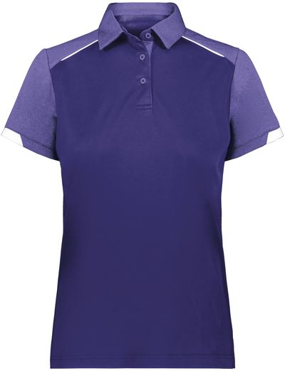 Am image of a Custom Russell Athletic Ladies Legend Polo in Purple!