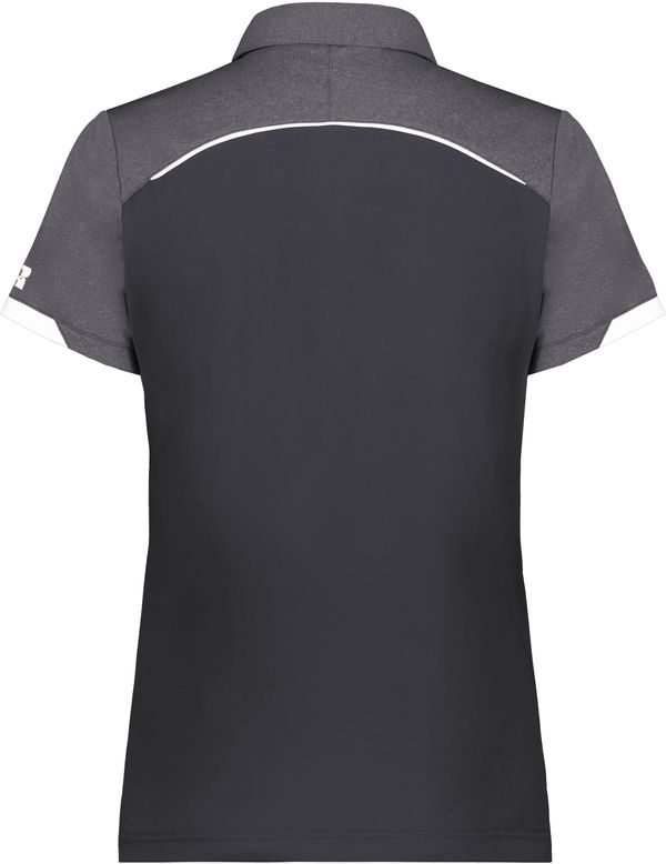 Am image of a Custom Russell Athletic Ladies Legend Polo in Stealth!