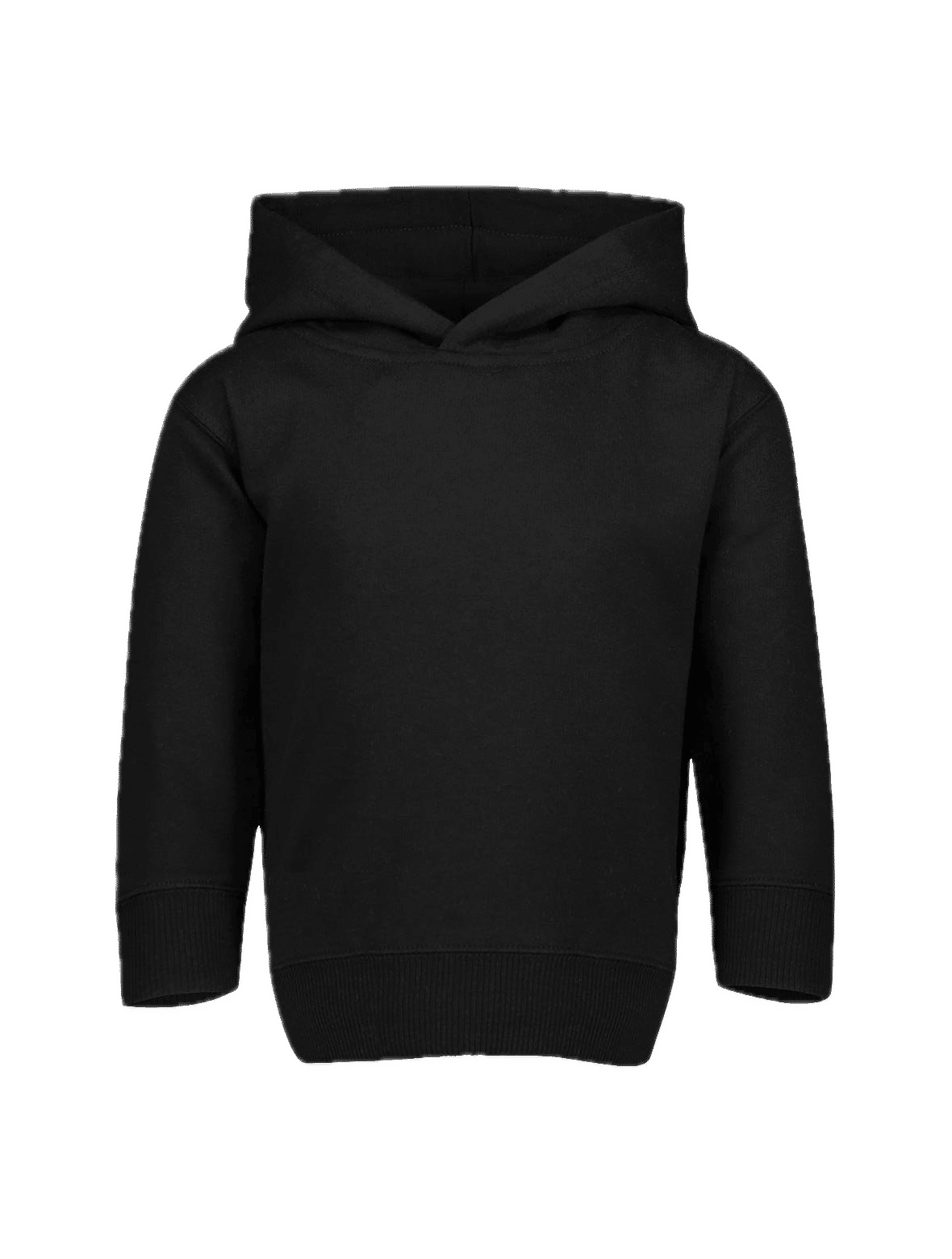 Rabbit Skins Toddler Pullover Fleece Hoodie in Black