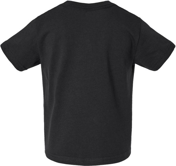 An image of a Custom Rabbit Skins Cotton Jersey T Shirt in Black!