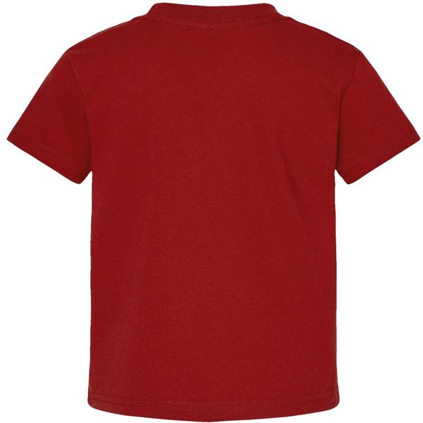 An image of a Custom Rabbit Skins Cotton Jersey T Shirt in Garnet!