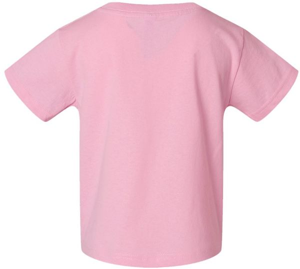 An image of a Custom Rabbit Skins Cotton Jersey T Shirt in Pink!