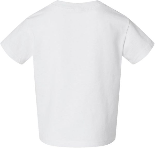 An image of a Custom Rabbit Skins Cotton Jersey T Shirt in White!