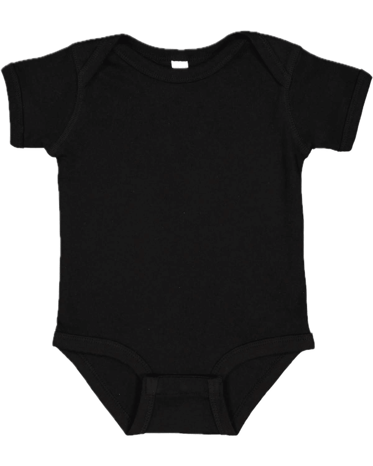 Rabbit Skins Infant Baby Rib Bodysuit in Black