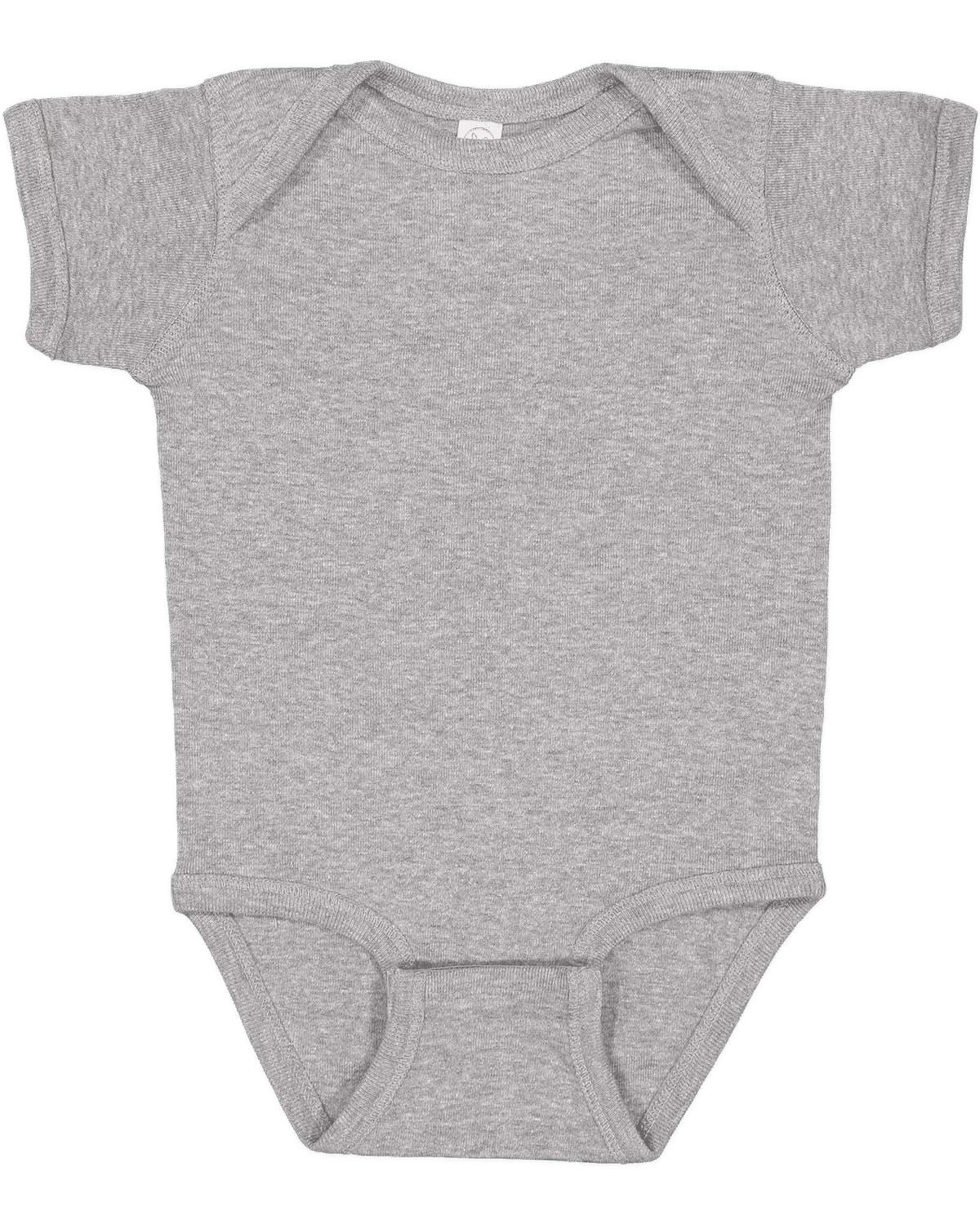 Rabbit Skins Infant Baby Rib Bodysuit in Heather