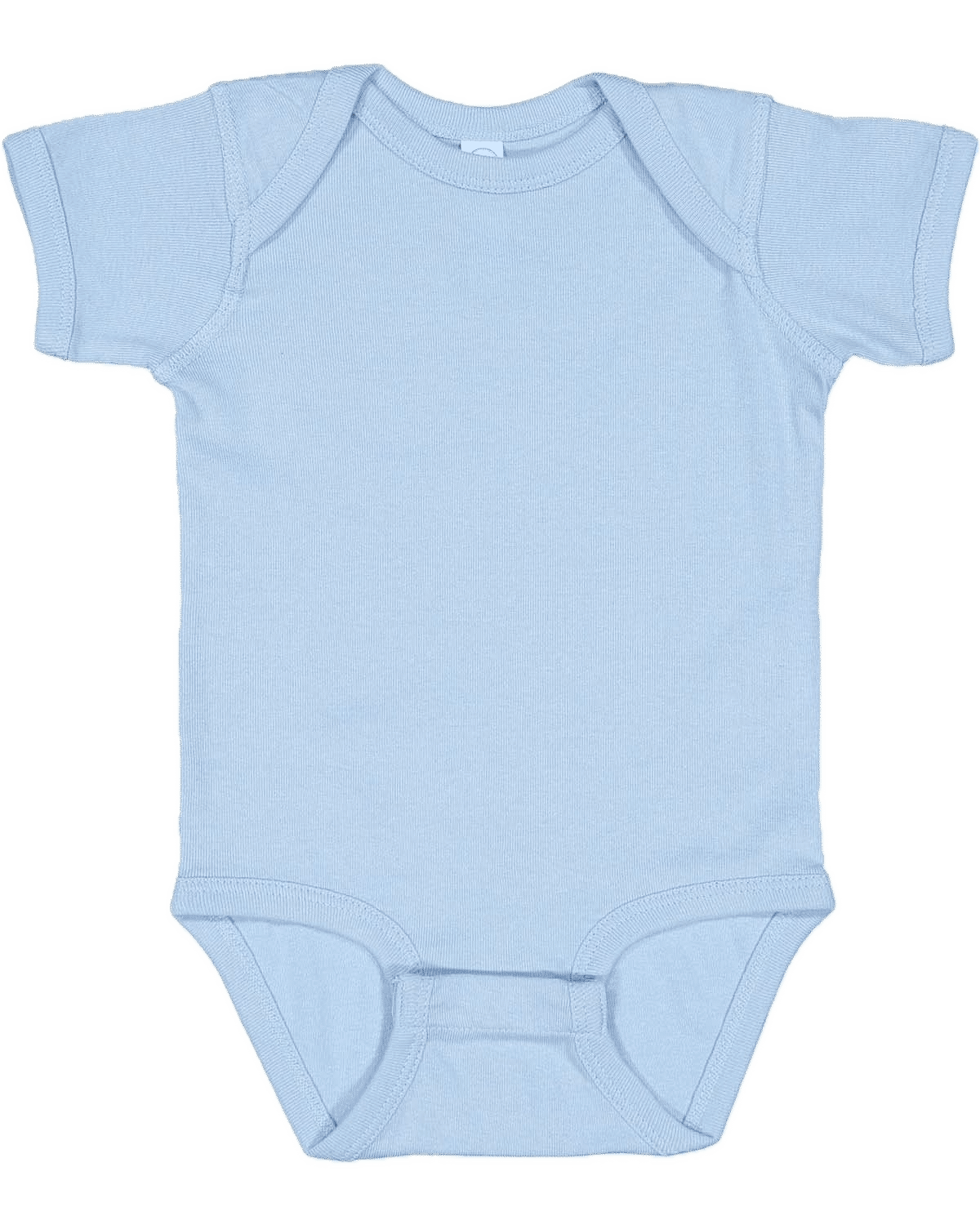 Rabbit Skins Infant Baby Rib Bodysuit in Light Blue