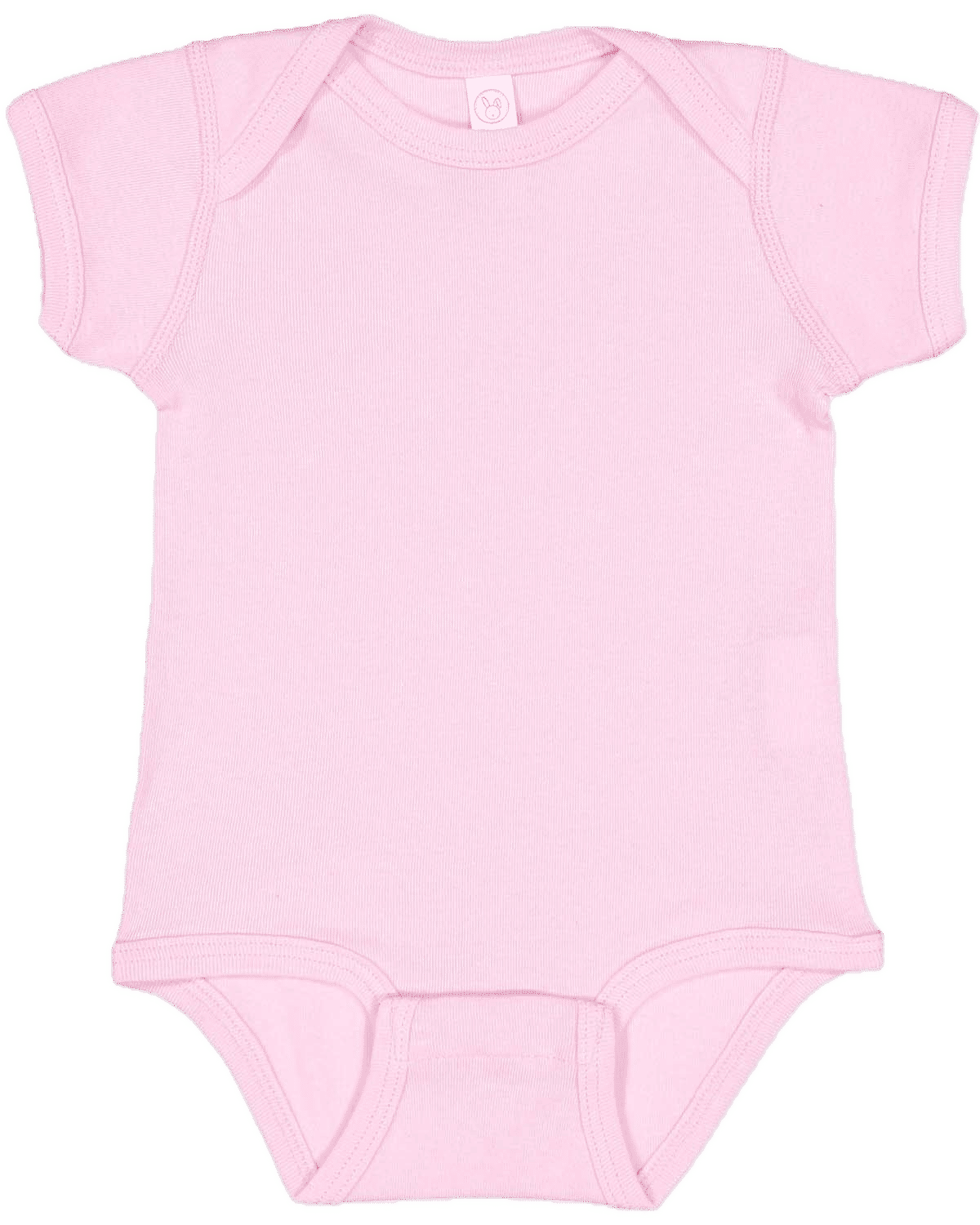 Rabbit Skins Infant Baby Rib Bodysuit in Pink
