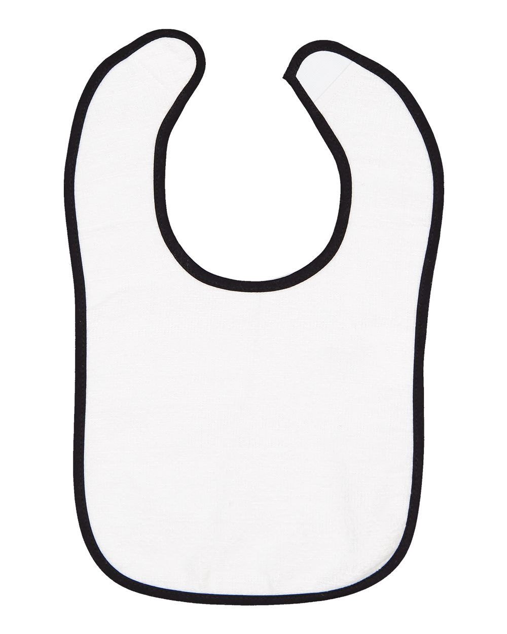 Rabbit Skins Terry Snap Bib in White/Black