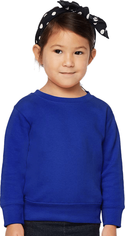 An image of a Custom Rabbit Skins Toddler Fleece Crewneck Sweatshirt!