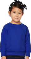 An image of a Custom Rabbit Skins Toddler Fleece Crewneck Sweatshirt!