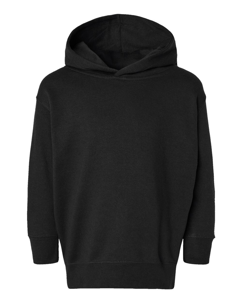 Rabbit Skins Toddler Pullover Fleece Hoodie in Black