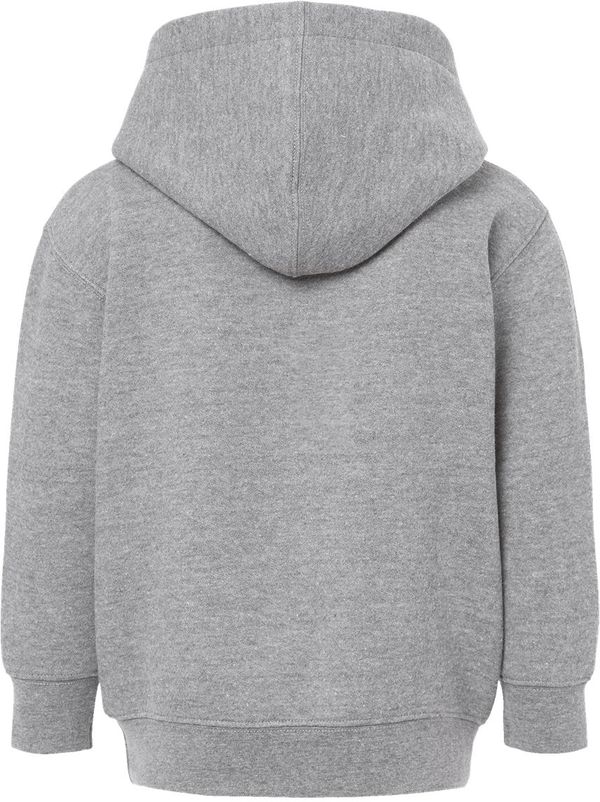 An image of a Custom Rabbit Skins Toddler Pullover Fleece Hoodie in Heather!