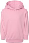 An image of a Custom Rabbit Skins Toddler Pullover Fleece Hoodie in Pink!