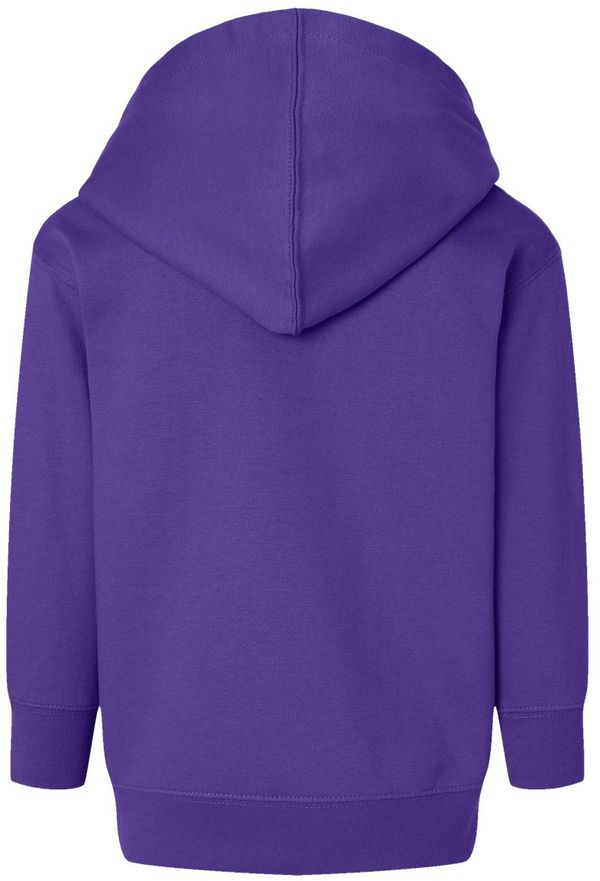 An image of a Custom Rabbit Skins Toddler Pullover Fleece Hoodie in Purple!