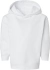 An image of a Custom Rabbit Skins Toddler Pullover Fleece Hoodie in White!