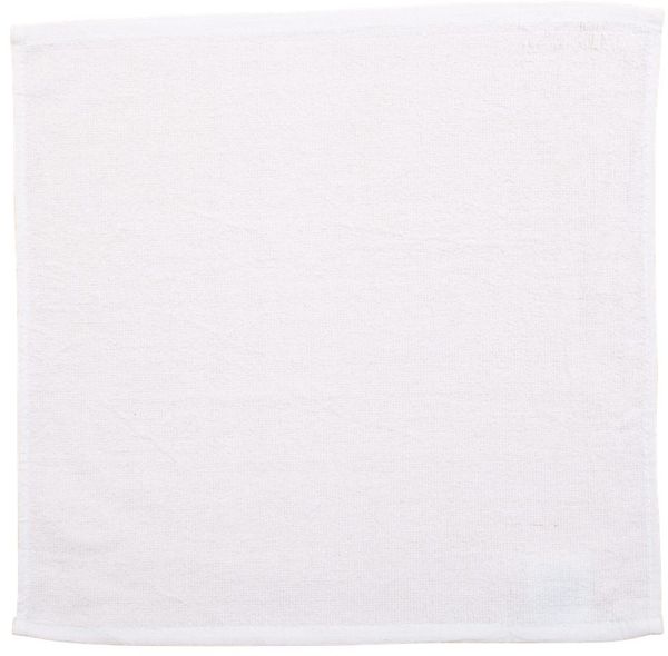 Am image of a Custom Rally Towel in White!