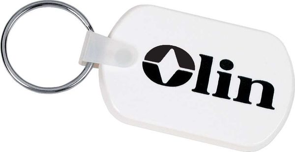 An image of a Custom Rectangular Soft Key Tag!