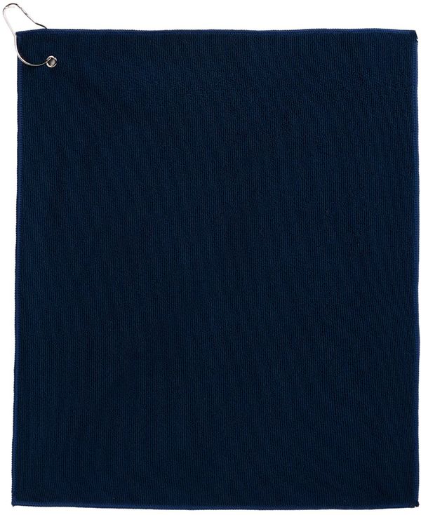 An image of a Custom Recycled 300g Terry Polyester Towel 15 in x 18 in in Navy!