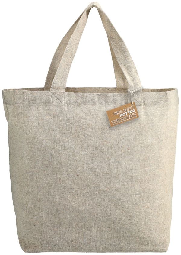 An image of a Custom Recycled 5oz Cotton Twill Grocery Tote in Natural!