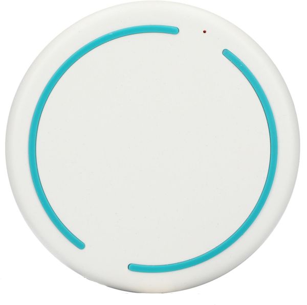 An image of a Custom Recycled ABS Fast Wireless Charging Pad in White!