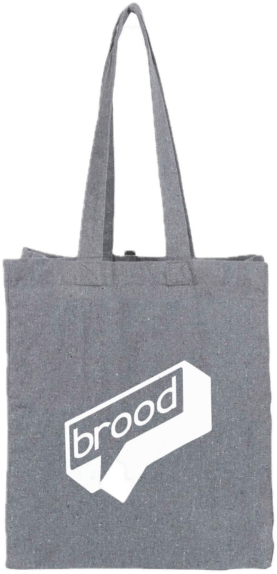 An image of a Custom Recycled Cotton Grocery Tote!