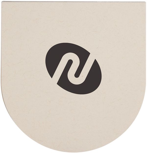 An image of a Custom Recycled Milk Carton Round Sticky Notes Pad!
