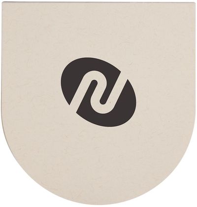 An image of a Custom Recycled Milk Carton Round Sticky Notes Pad!