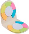 An image of a Custom Recycled Milk Carton Round Sticky Notes Pad!