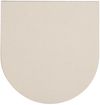 Am image of a Custom Recycled Milk Carton Round Sticky Notes Pad in White!