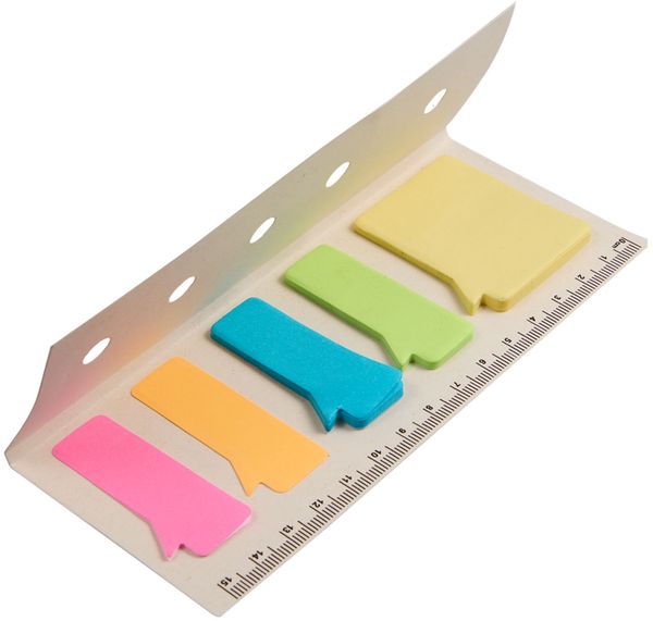 An image of a Custom Recycled Milk Carton Sticky Notes and Ruler Pad!