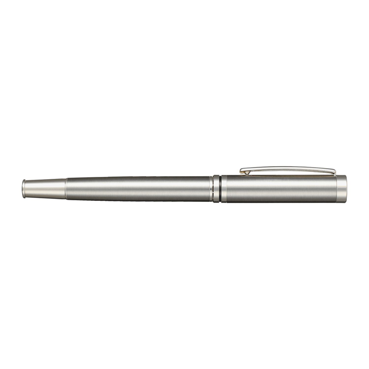 Recycled Stainless Steel Rollerball Pen in Silver