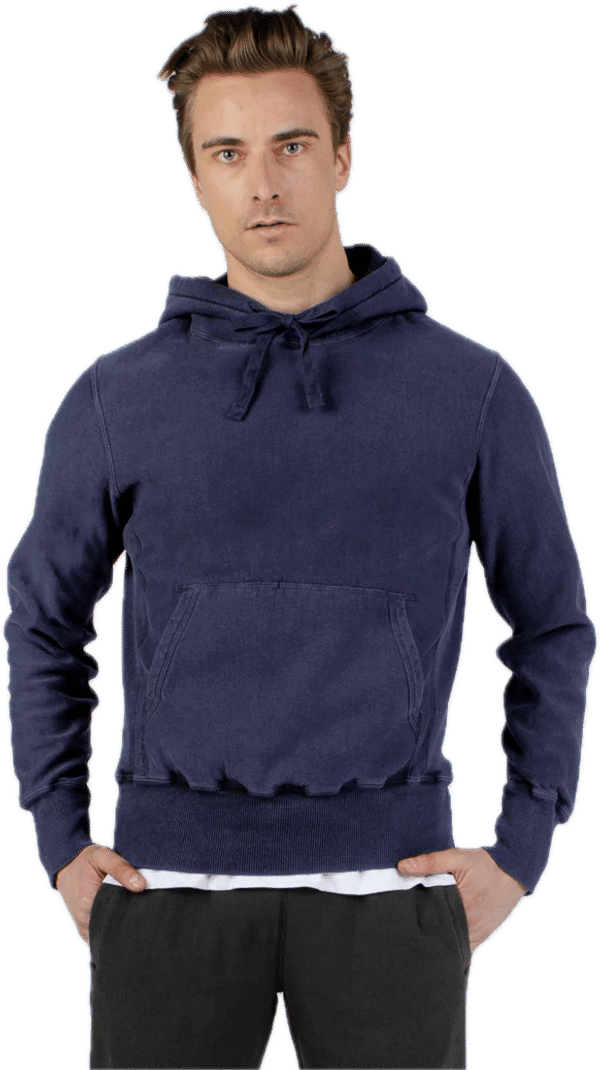 Am image of a Custom Redwood Classics Cisco Hoody in Navy Sand!