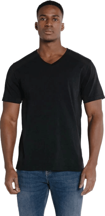 Am image of a Custom Redwood Classics Columbia Tee in Black!