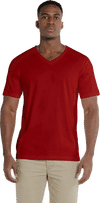 Am image of a Custom Redwood Classics Columbia Tee in Harvest Red!