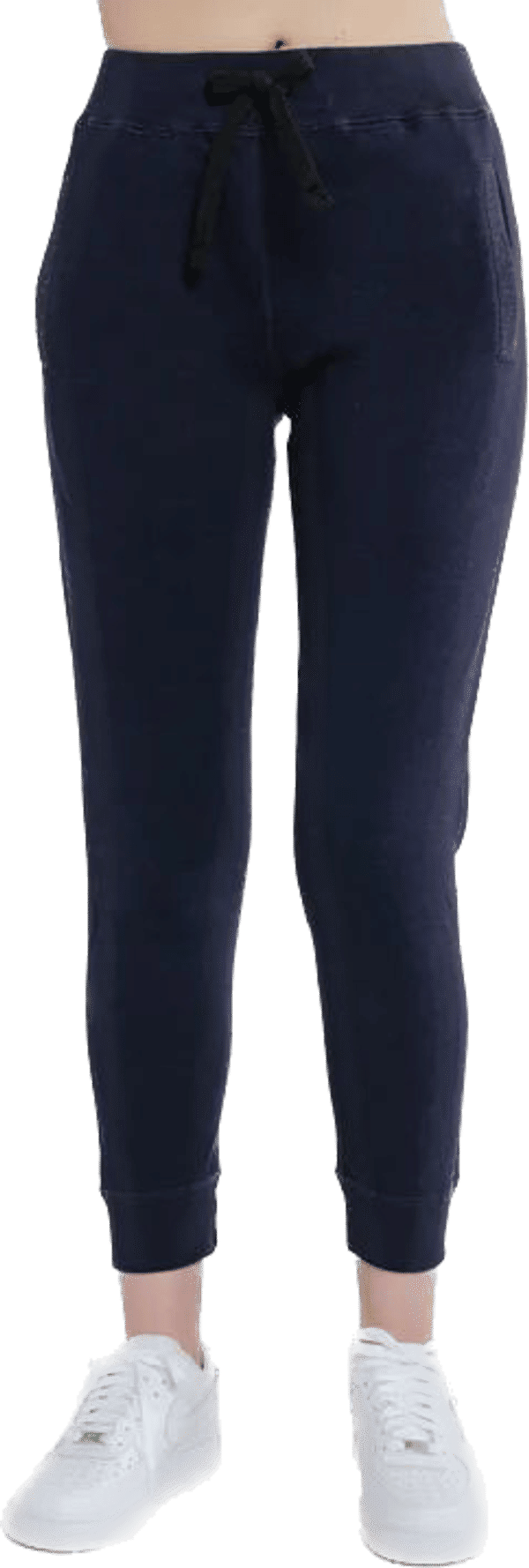 Am image of a Custom Redwood Classics Fox Joggers in Midnight Navy!