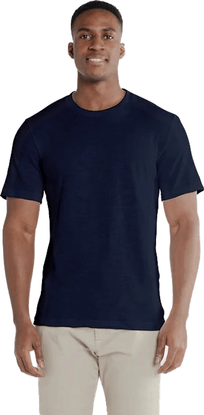 Am image of a Custom Redwood Classics Granville Tee in Midnight Navy!