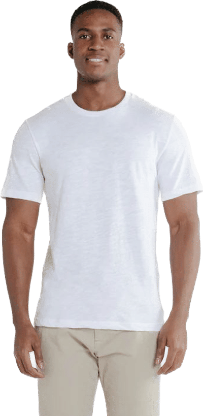 Am image of a Custom Redwood Classics Granville Tee in White!