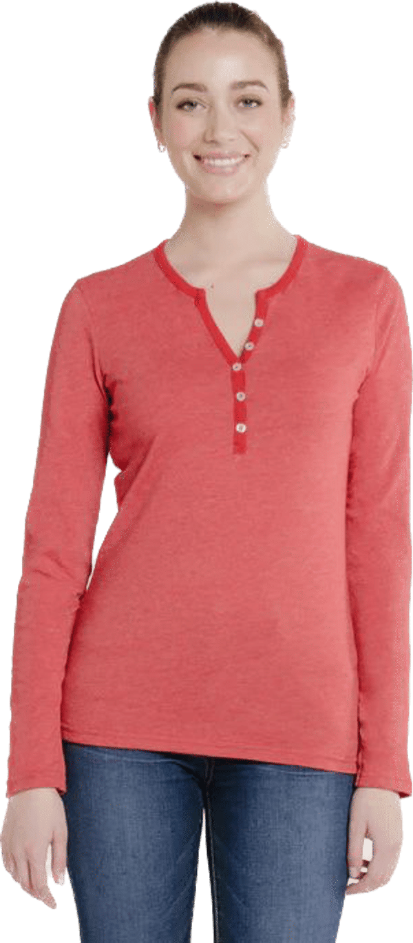 Am image of a Custom Redwood Classics Great Lake Tee in Faded Red Mix!