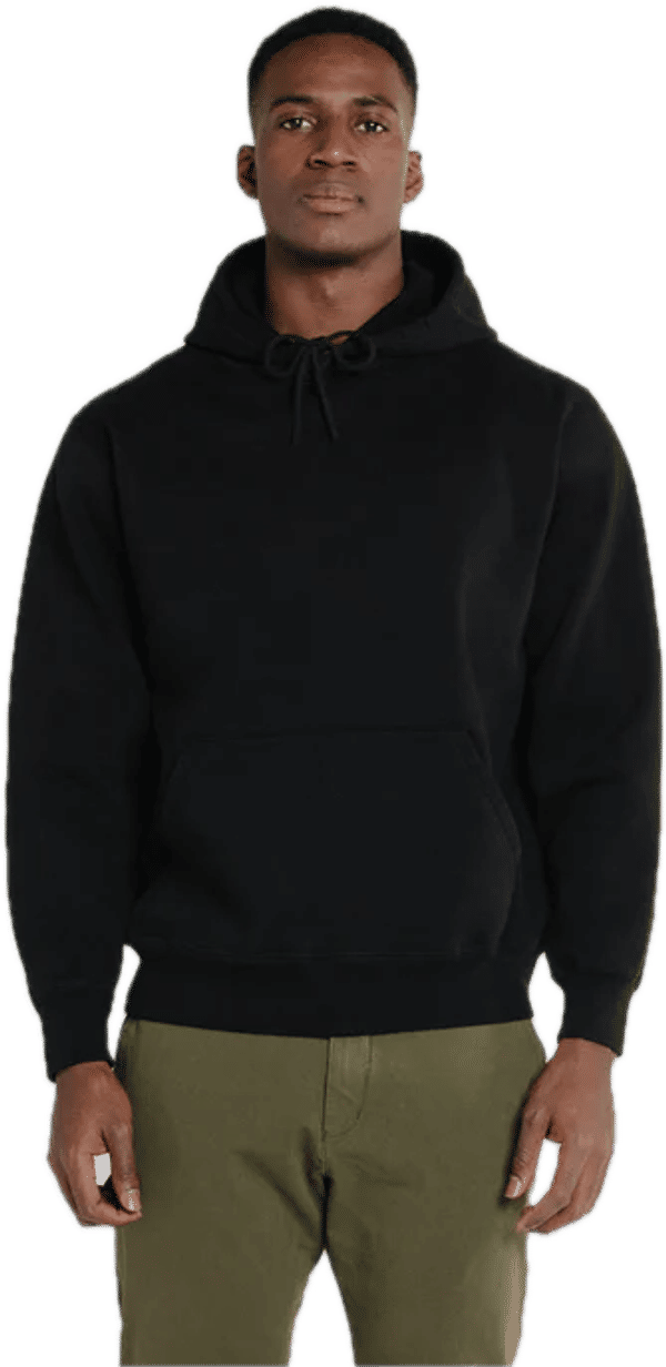 Am image of a Custom Redwood Classics Hudson Hoody in Black!