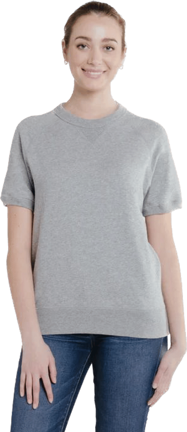 Am image of a Custom Redwood Classics Hughes Crewneck in Grey Mix!
