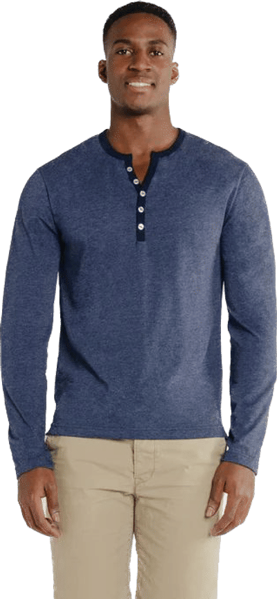 Am image of a Custom Redwood Classics Huron Tee in Washed Royal Mix!