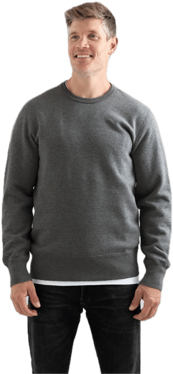 An image of a Custom Redwood Classics Kootenay Crewneck in Charcoal Mix!