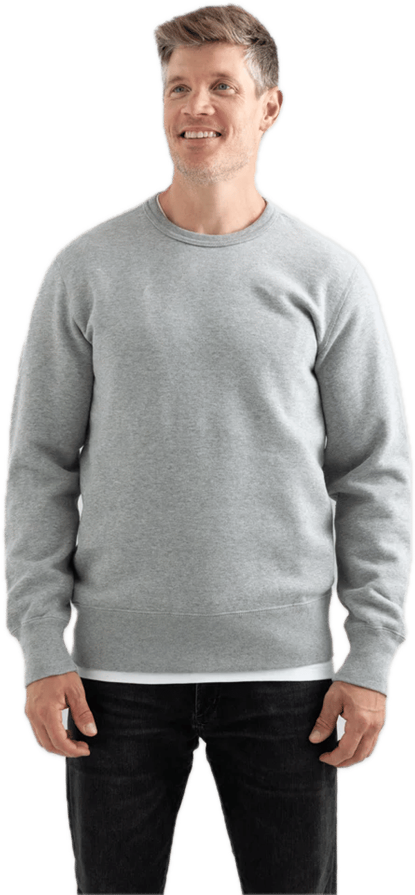 An image of a Custom Redwood Classics Kootenay Crewneck in Grey Mix!
