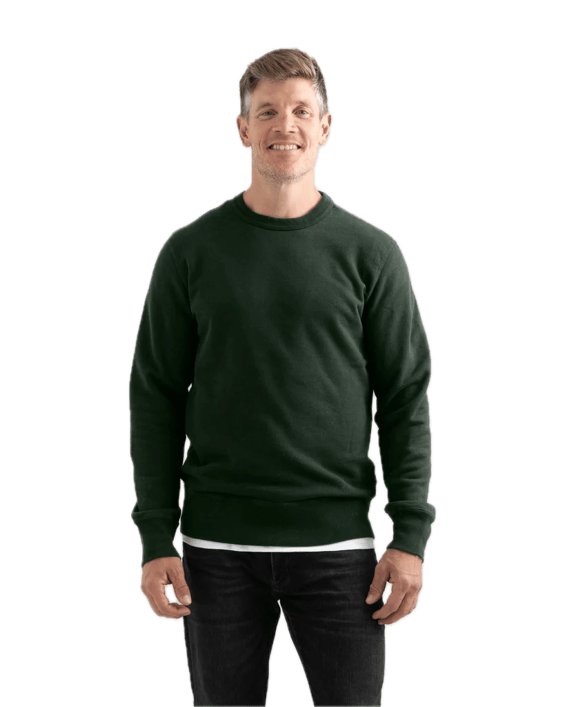 Redwood Classics Kootenay Crewneck in Park Green