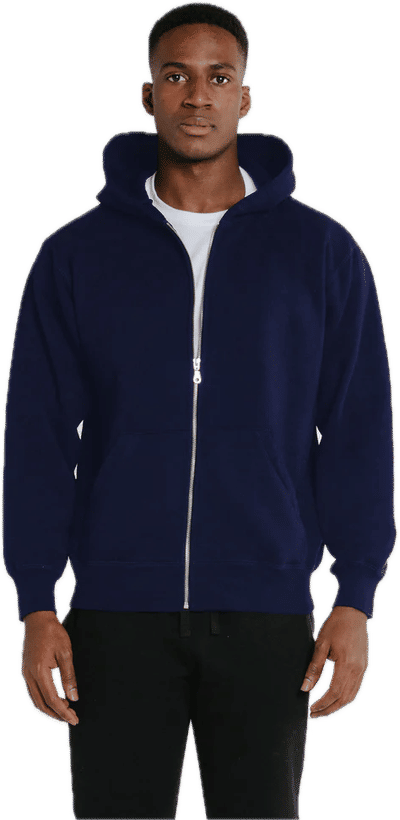 Am image of a Custom Redwood Classics Logan Hoody in Midnight Navy!