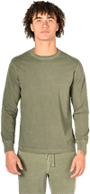 Am image of a Custom Redwood Classics Mountain Tee in Olive Sand!